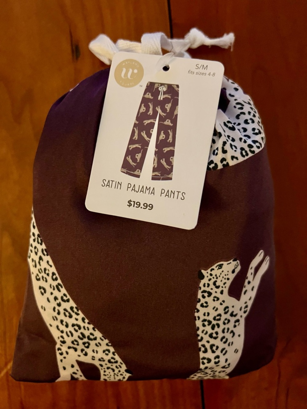 Sale!! Satin Pajama Pants - Maroon Leopard Print -NWT!